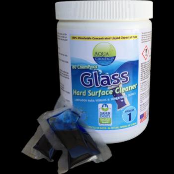 Aqua ChemPacs Glass And Hard Surface Cleaner 20ct