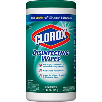 Clorox Disinfectant Fresh Scent Wipes 75ct.