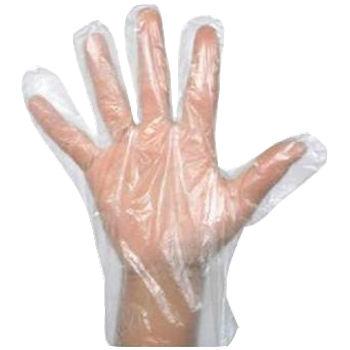 Clear Embossed Deli Glove Large