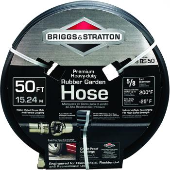 50ft. Professional Grade Water Hose With Brass Connectors